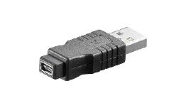 ADAPTATEUR USB MALE 1.1-MINI USB FEMELLE 5 PINS