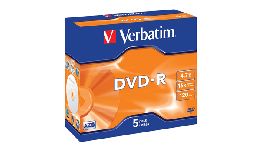 DVD-R 16X 120MN VERBATIM PACK DE 5