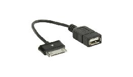 CORDON DATA OTG USB 2.0 A - TABLETTE SAMSUNG 30PINS 0.20 M