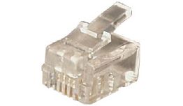 FICHE RJ12 6-6 POUR CABLE PLAT