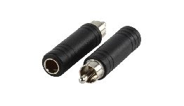 ADAPTATEUR RCA MALE - JACK 6.35 MONO FEMELLE