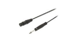 CABLE JACK MONO-XLR FEMELLE 3P 1.5M POUR MICRO