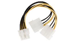 CABLE INFORMATIQUE ALIM EPS 8 BROCHES VERS 2 MOLEX MALE 0.15M