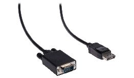 CORDON DISPLAYPORT MALE-VGA MALE 2M