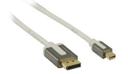 CORDON DISPLAYPORT MALE- MINI DISPLAYPORT MALE 1M PROFIGOLD