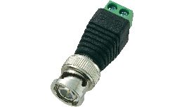 FICHE BNC MALE AVEC CONNEXION A VISSER 12V 5A