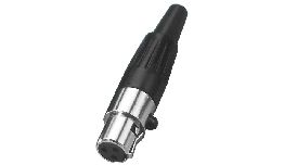 FICHE MINI XLR FEMELLE 3 POLES