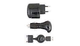 CHARGEUR MAISON - AUTO POUR TELEPHONE IPHONE 3-3GS-4-4S