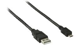 CORDON USB A MALE - MICRO USB B MALE 0.50M