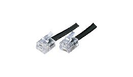 CABLE RJ12 MALE - RJ12 MALE 6P6C 3M BT-190 NOIR