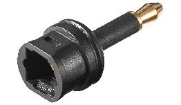 ADAPTATEUR JACK MALE OPTIQUE 3.5MM - FEMELLE OPTIQUE