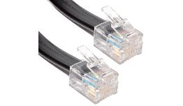 CABLE RJ12 MALE - RJ12 MALE 6P6C 10M NOIR