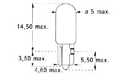 LAMPE 12V 2W ENFICHABLE