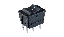 INTERRUPTEUR A BASCULE BIPOLAIRE ON-OFF-ON 250V 10A  6 POLES