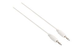 CORDON JACK 3.5MM - JACK 3.5MM 1M STEREO BLANC-NOIR SWEEX