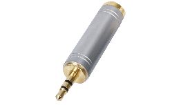 ADAPTATEUR JACK 3.5MALE-6.35 FEMELLE STEREO OR 