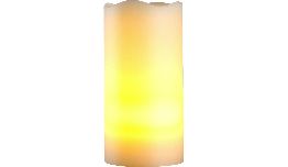 BOUGIE LED EN CIRE VERITABLE POLARLITE IVOIRE BLANC 7.5 X 15CM