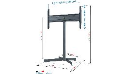 SUPPORT LCD PIED DE SOL POUR ECRAN DE 32 A 50 pouces VOGEL'S EFF 8330