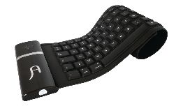 CLAVIER SOUPLE SANS FIL BLUETOOTH NOIR