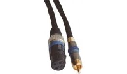 CORDON XLR FEMELLE - RCA MALE 2M