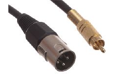 CORDON XLR MALE - RCA MALE 2M