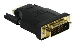 ADAPTATEUR HDMI FEMELLE - DVI D MALE OR  