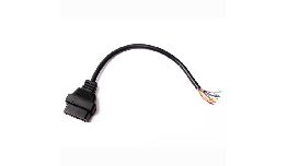 FICHE AUTO OBD2 MALE CABLE 0.30M 16 PINS