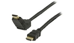 CORDON HDMI-HDMI M-M 3M OR PIVOTANT HAUTE VITESSE