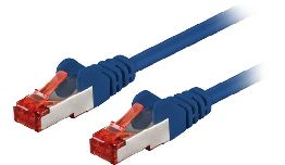 CABLE FTP CAT.6 0.25METRE BLEU