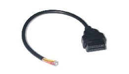 FICHE AUTO OBD2 FEMELLE CABLE 0.25M 16 PINS