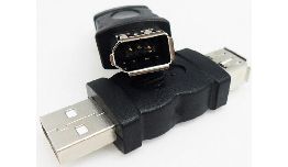 ADAPTATEUR FIREWIRE 6P FEMELLE  - USB MALE