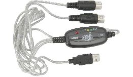 CABLE USB 2.0 - MIDI INTERFACE POUR PC  