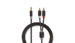 CORDON 2 RCA MALE-JACK 3.5 MALE STEREO 2M