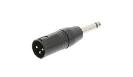 ADAPTATEUR XLR MALE-JACK 6.35 MONO MALE 