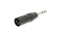 ADAPTATEUR XLR MALE-JACK 6.35 MALE STEREO SWEEX