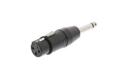 ADAPTATEUR XLR FEMELLE-JACK MALE 6.35 MONO