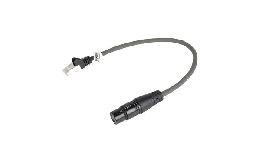 CABLE XLR NUMERIQUE XLR 3P FEMELLE - RJ45 FICHE 0.30 M SWEEX