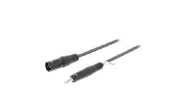 CORDON STEREO  XLR 3P M LE -JACK 3,5 MM  3.0 M SWEEX