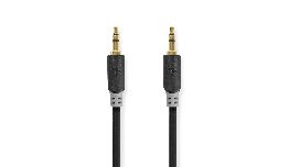 CORDON JACK 3.5MM - JACK 3.5MM 2MM STEREO ANTHRACITE