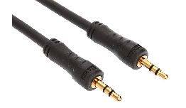 CORDON JACK 3.5MM - JACK 3.5MM 3M STEREO NOIR 