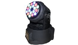 PROJECTEUR MINI LYRE DMX BEAM A 18 LED RGB 3W