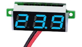 MINI VOLTMETRE NUMERIQUE 2.5 - 30V ( BLEU )