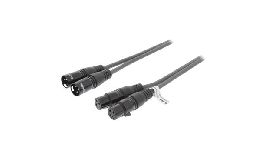 CORDON 2 XLR 3P M LES - 2 XLR 3 BROCHES FEMELLE 1.5 M