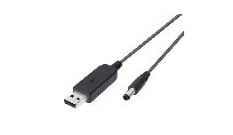 CONVERTISSEUR DC-DC 5V VERS 9V USB MALE -DC JACK 5.5 2.1MM