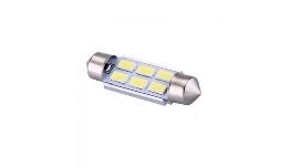 LAMPE NAVETTE 6 LEDS 12VDC 39MM 6000K