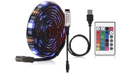 RUBAN SOUPLE 30 LEDS 1M RGB TELECOMMANDE IP65