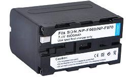 BATTERIE CAMERA SONY NP-F960 - NP-F550 7.2V 6000MA