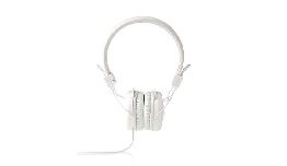 CASQUE HI FI STEREO  C BLE ROND DE 1,2 M   BLANC