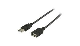 CORDON USB A MALE-USB A FEMELLE 2M