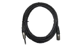 CABLE XLR MALE 3P-JACK MONO 6 METRES AUDIO